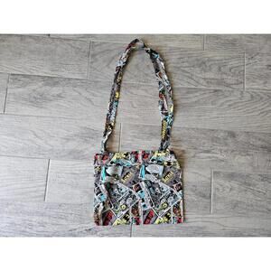 Homemade Batman Comics carry tote bag 13" W - 10" bag height - full length 27.5"